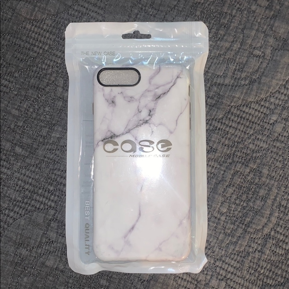 iPhone 8 Plus plastic marble phone case